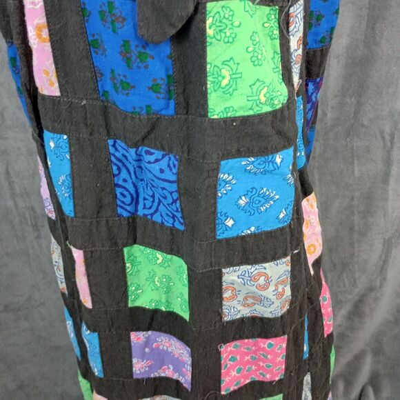 Vintage India Imports Of Rhode Island True Wrap Skirt Patchwork Small Unique - Picture 5 of 10